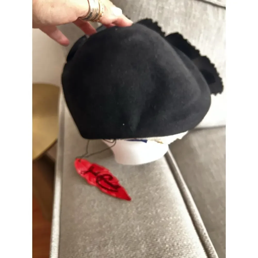 Jack McConnell Black Hat Rhinestones Church Derby EUC
